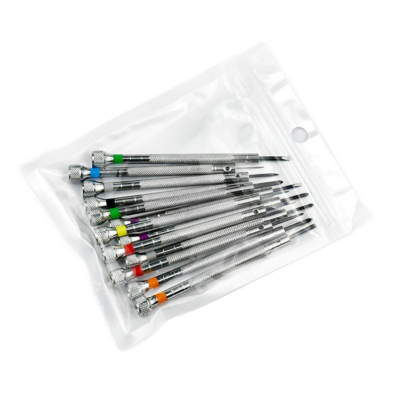 Herramientas de reparación de relojes mini destornillador cruzado ranurado 0,6-2,0 13 tamaños