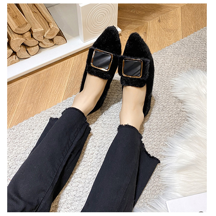 Women's Elegant Solid Color Point Toe Flats display picture 9