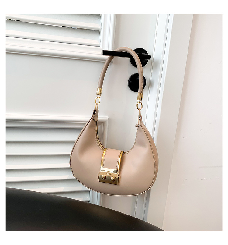 Retro Shoulder Bag For Women Crescent Armpit Bag Candy Colour_voghion.com