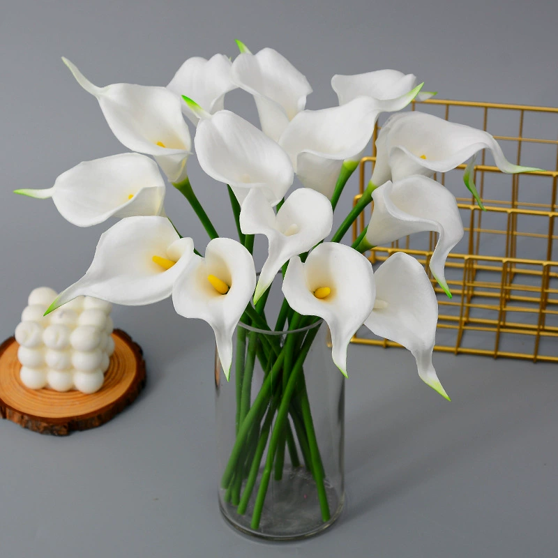 Realistic polyurethane small calla lilies, home decor, wholesale