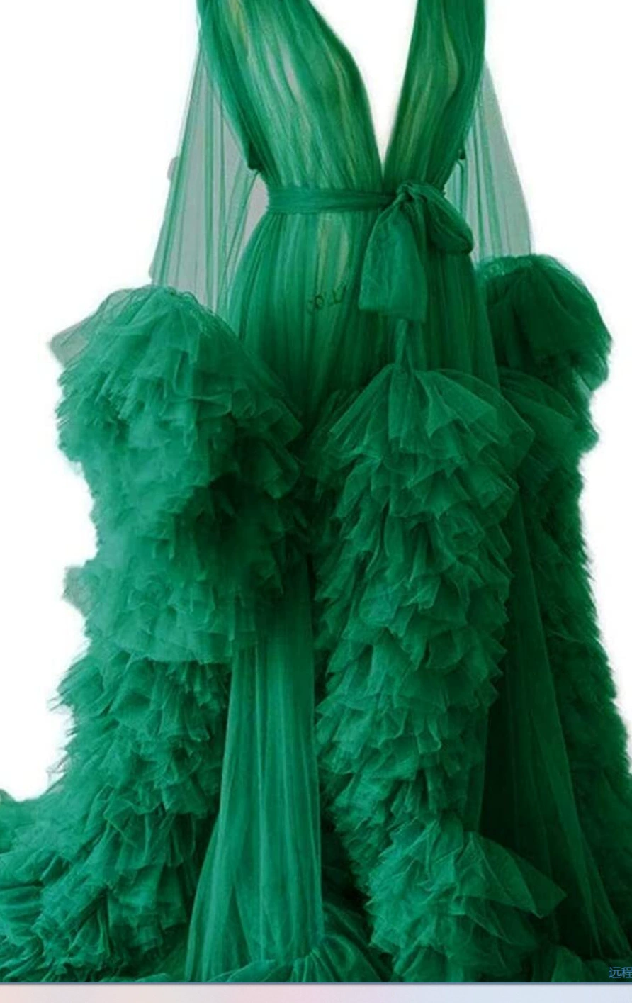 Платье для беременных из тонкой сетчатой ткани, длинная юбка, фотостудийный прозрачный многослойный халат