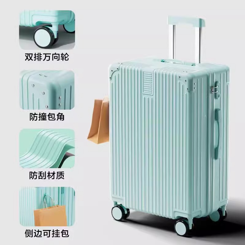 [Fábrica de selección estricta] maleta de estudiantes con cremallera femenina retro gran volumen maleta madre maleta de cuero hombre