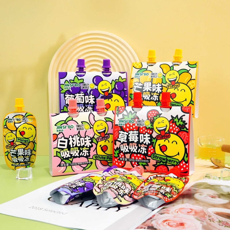 金斯泊60g吸吸果冻草莓葡萄芒果味零食休闲冷藏小果冻礼盒|undefined