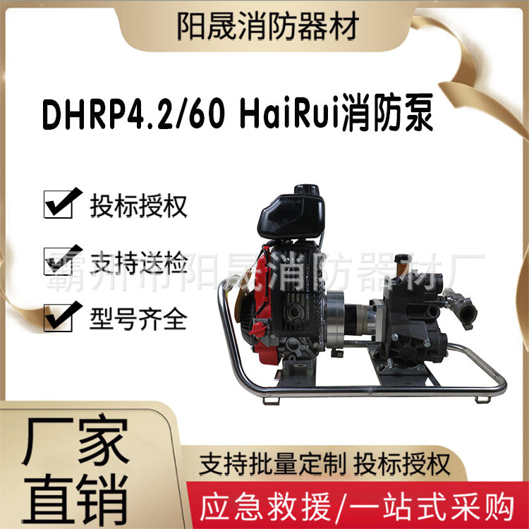 消防应急救援抽水泵DHRP4.2/60 HaiRui消防泵远距离高扬程离心泵