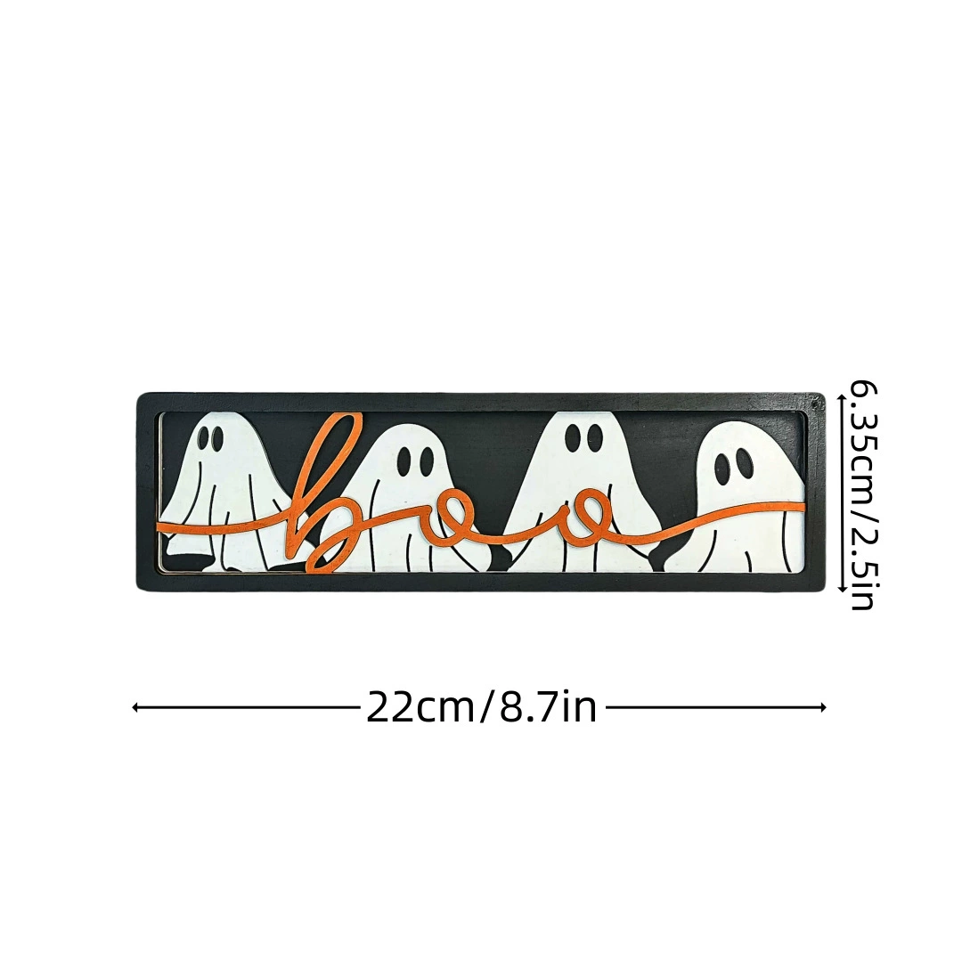 Новый кросс-бордер продукт 3D Halloween BOO призрак рамка декорация праздничные принадлежности для центрального стола праздника