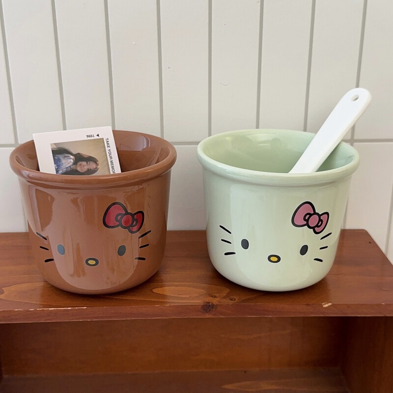 可爱猫咪马克杯陶瓷杯高颜值家用情侣款喝水杯子少女心手握咖啡杯|undefined