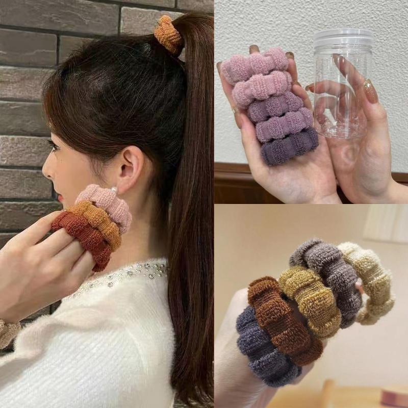 Durable cuerda de pelo enlatado banda de goma cuerda de pelo sin costuras de las mujeres alta Cola de Caballo anillo de pelo