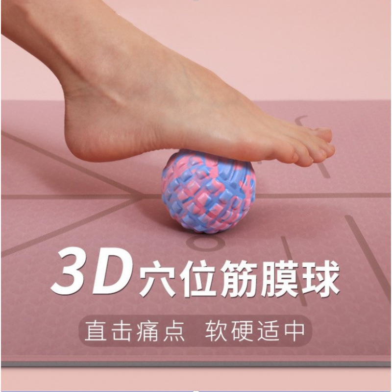 足底筋膜ボール、足、首、肩マッサージ、ヨガ経絡ボール、腰、背中、首ストレッチ、フローティングピーナッツボール、直販|undefined