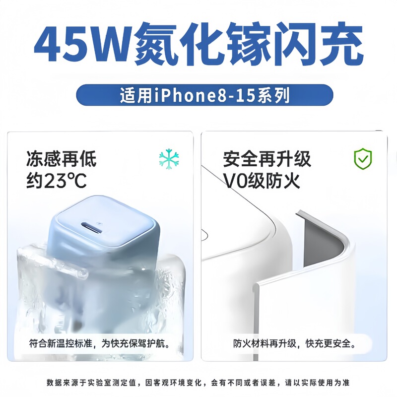 PD45W急速充電ヘッドはアップルの携帯電話充電ヘッドiPhone8-16窒化ガリウム充電器14データケーブルを適用する|undefined