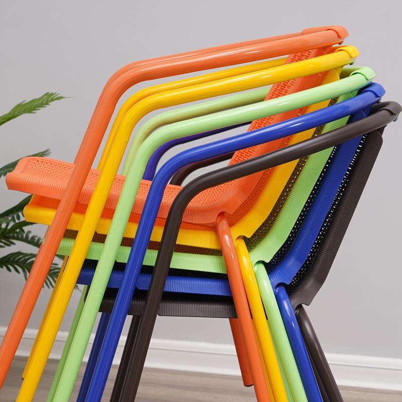 奶茶店休閒椅子家用單人圍椅陽台藤編椅靠背椅戶外庭院露天餐桌椅