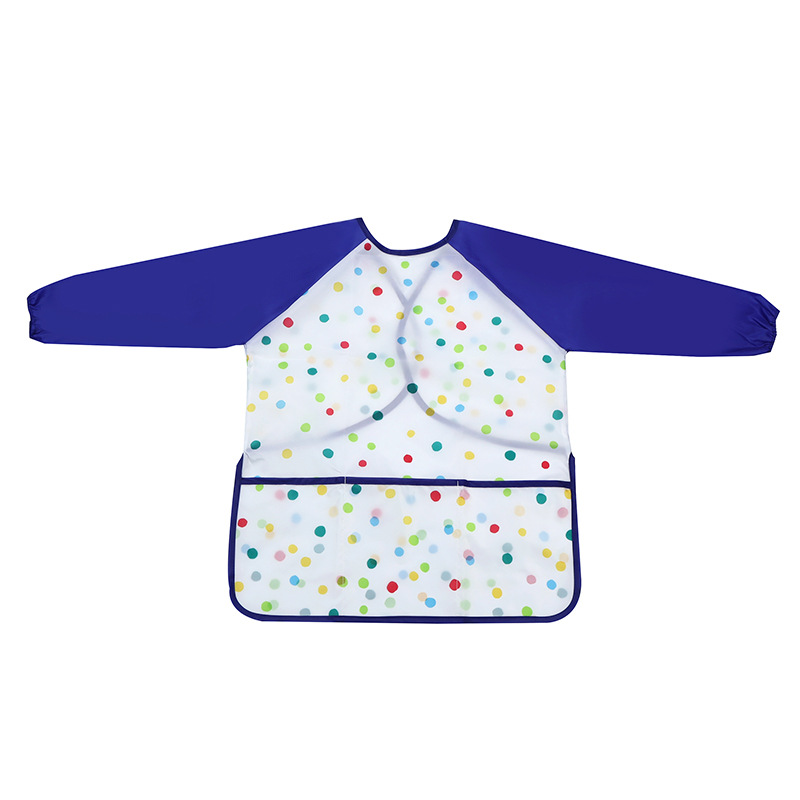 Niños impermeable ropa de comer ropa infantil pintura ropa de manga larga anti-vestir anti-sucio babero anti-fouling overall al por mayor