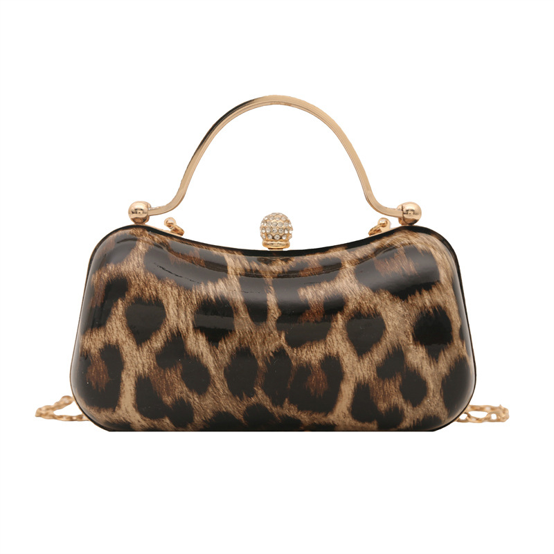 Borsa a spalla donna vintage stampa leopardata borsa elegante_voghion.com