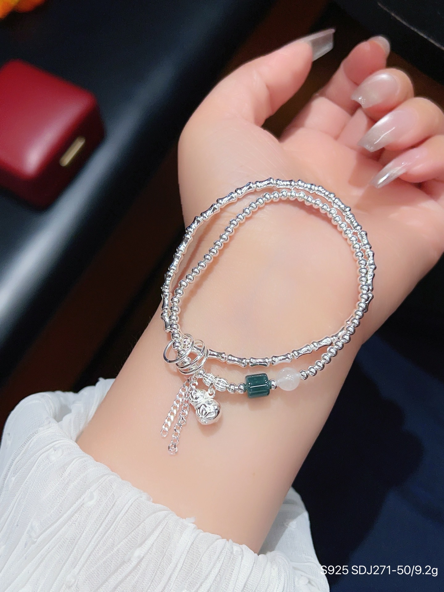 S925 pulsera de mariposa de amatista de plata esterlina joyería de plata femenina con cuentas diseño de nicho pulsera de cristal rosa regalo para novia
