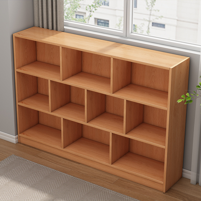 Estante de libros simple piso contra la pared sala de estar estante de almacenamiento estante de almacenamiento estratificado armario de almacenamiento simple y moderno librería doméstica