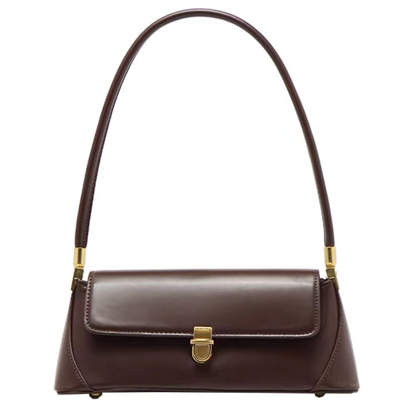 Niche Baguette Bag For Women, New Export Soft Leather Trendy Underarm Bag, Winter French Style Shoulder Bag - Thumbnail 5