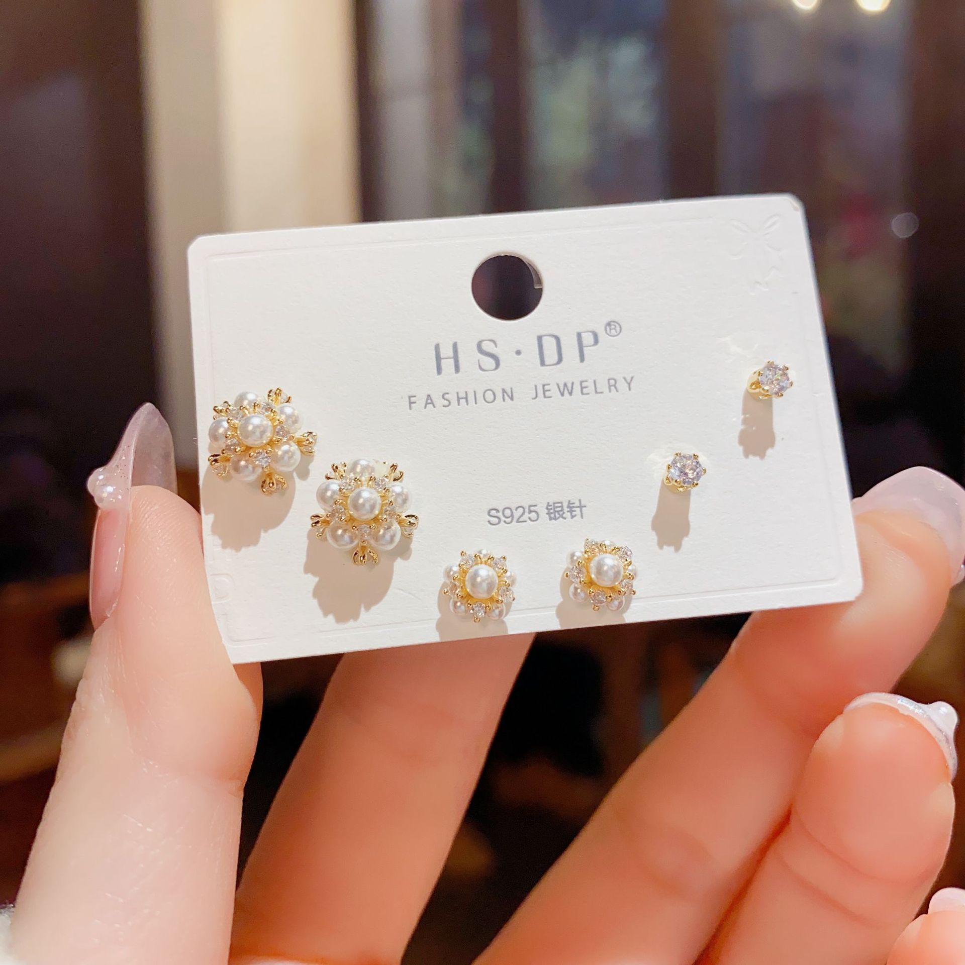 Geometric Pattern 1 Set Simple Style Classic Style Geometric Copper 14K Gold Plated Ear Studs
