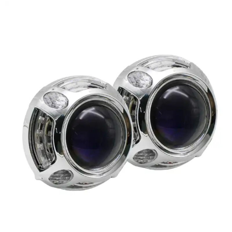 3 pulgadas Paramela cubierta de doble luz lente de ángel ojo accesorios de cubierta decorativa de luces de automóviles