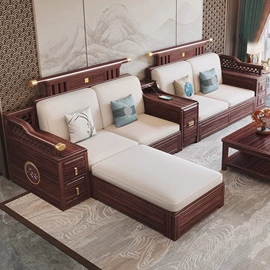 实木沙发;实木床;成套餐桌椅