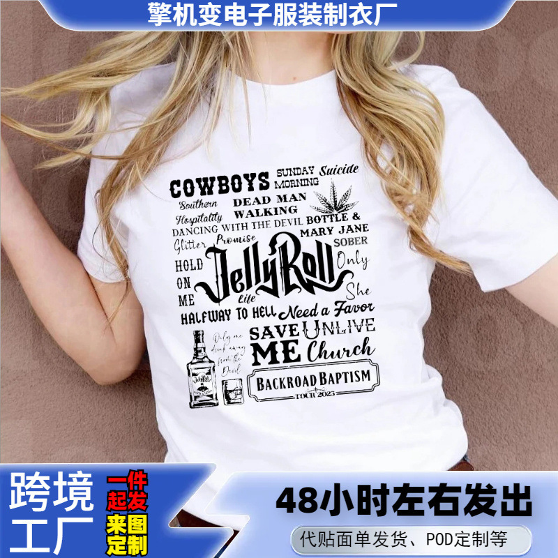 Jelly Roll, Someone Save Me T-Shirt Fashion Ladies Tops Tee Birthday Gift Short Sleeve T-Shirt Zodiac Lover