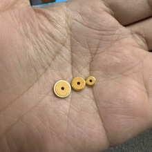 双面牛皮垫18k金包牛皮隔片手工防磨损文玩手串蜜蜡DIY配饰合金镀