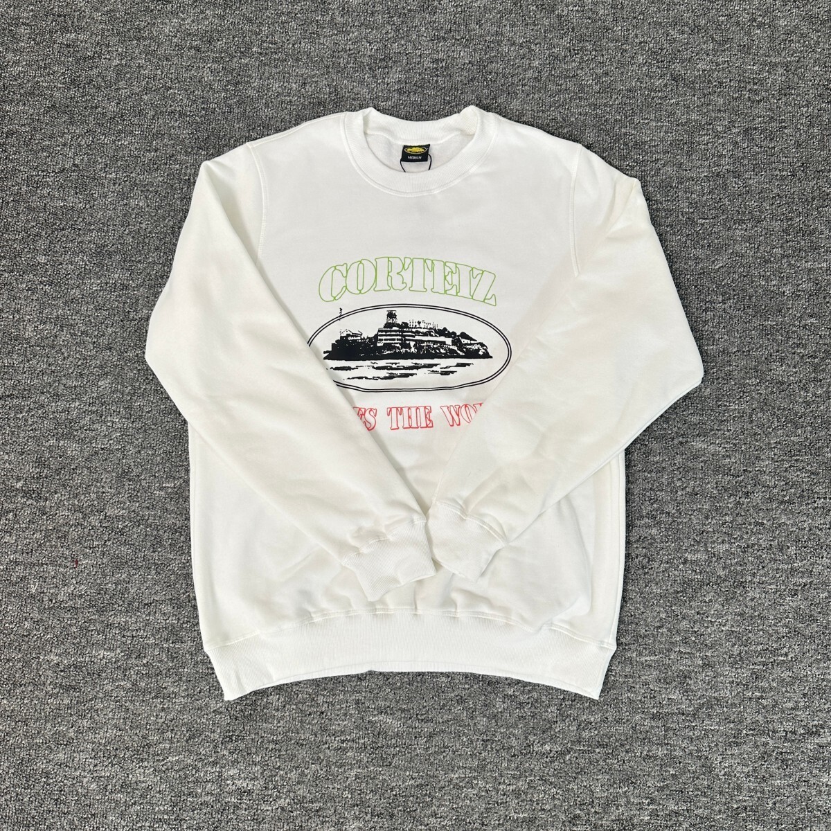 Marca de moda Alcatraz tira reflectante letra impresa camiseta de mangas cortas para hombres y mujeres callejera pantalones cortos casuales set Old Money Style