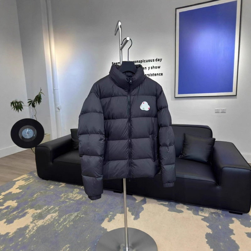 Citala Series Men's down Jacket with Large Logo Patch and Stand Collar Solid Color Coat Citala Series Men's down Jacket with Large Logo Patch and Stand Collar Solid Color Coat