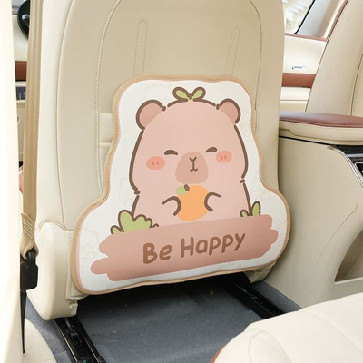 in the Car, Anti-Dirty and — Chair back anti-kick pad - long-grass-dolphin-small-size-three-dimensional-anti-kick-pad