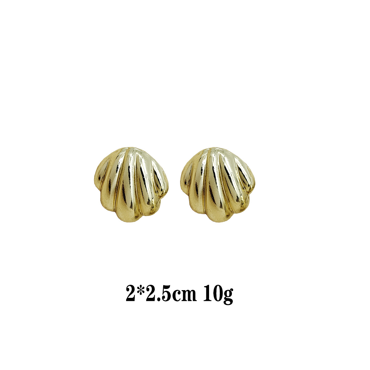 Pendientes de moda europeos y americanos Pendientes calientes Pendientes chapados en oro de lujo ligero Pendientes brillantes que no se desvanece Bola de oreja dorada transfronteriza image 29