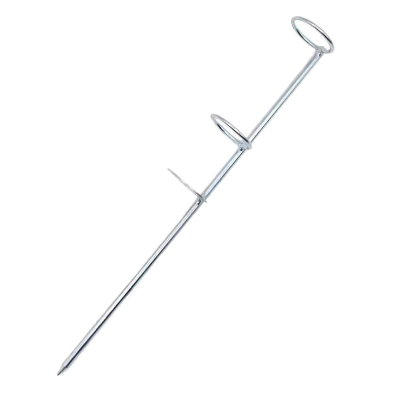 Sea Rod Metal Insert Bracket 30/37/47cm Vertical Rod Fishing Rod Battery Bracket Sea Rod Double Ring Insert Bracket