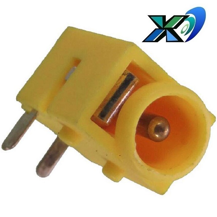 黄色DC插座  DC插孔三脚插件式  5.5*2.5针DC母座 DC 5520针母座