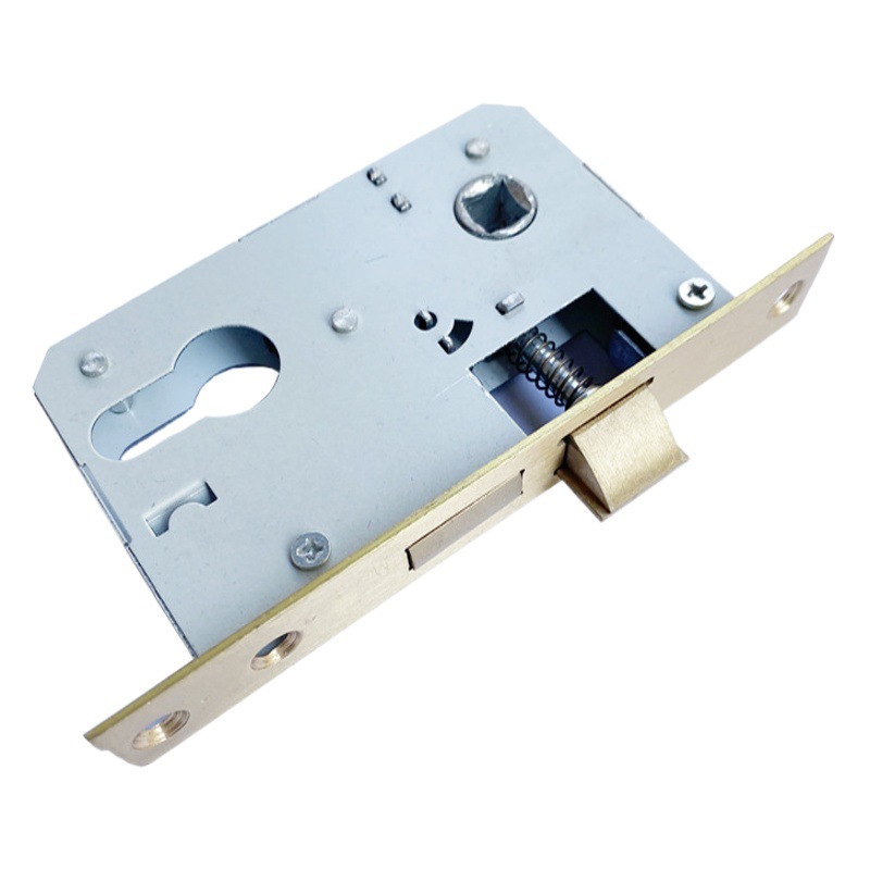 Cerradura de puerta interior al por mayor pequeño 50 rodamiento grande 50 cuerpo de cerradura antirrobo de acero inoxidable doble lengüeta silenciosa 58 cuerpo de cerradura