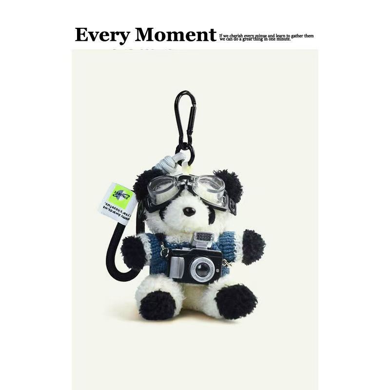 Creativo Chengdu panda bolso muñeca colgante adorable muñeca de peluche muñeca mochila colgante regalos
