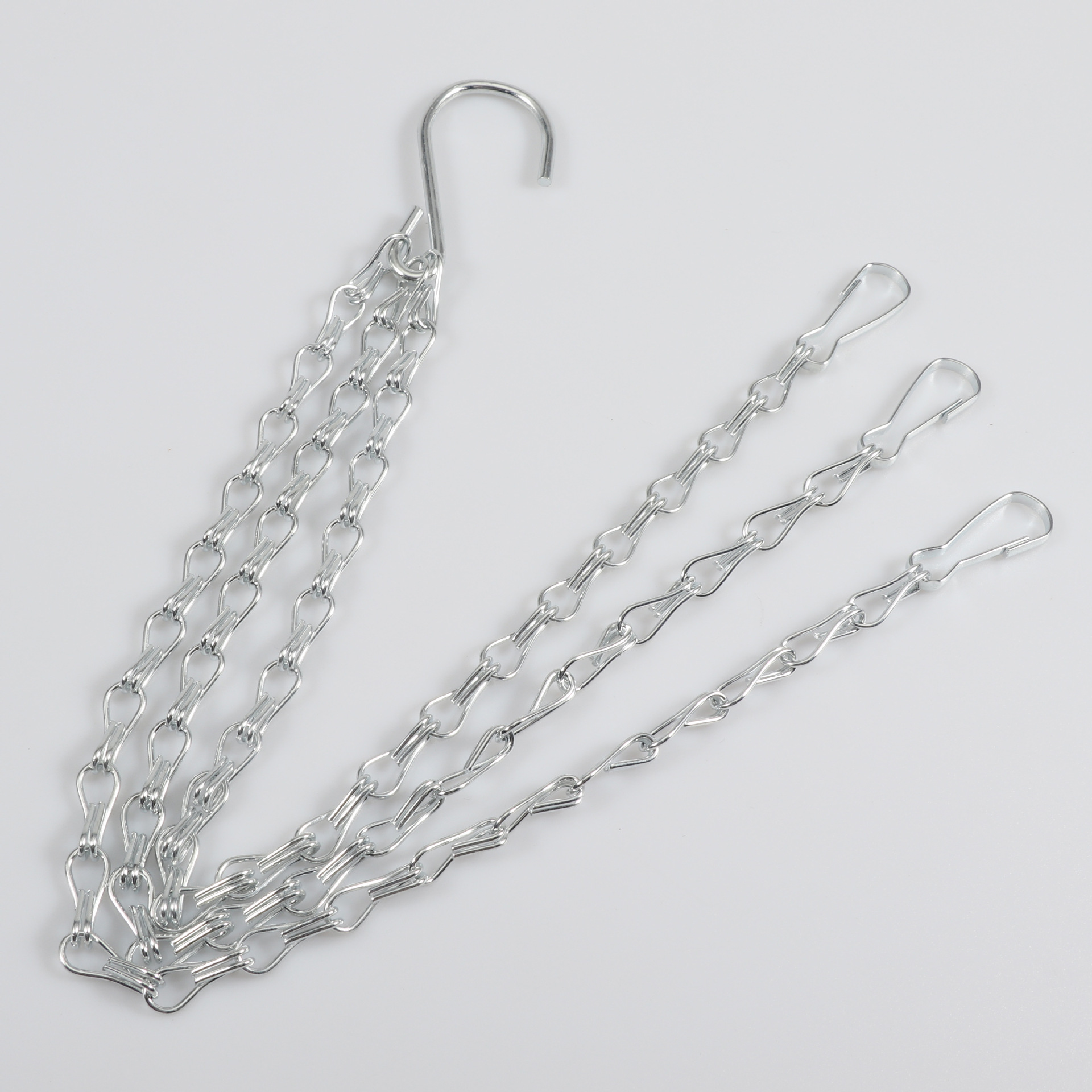 Accesorios de jardín de maceta pequeña cadena de hierro de metal cadena de colgante de cesta de flores cadena de maceta blanca