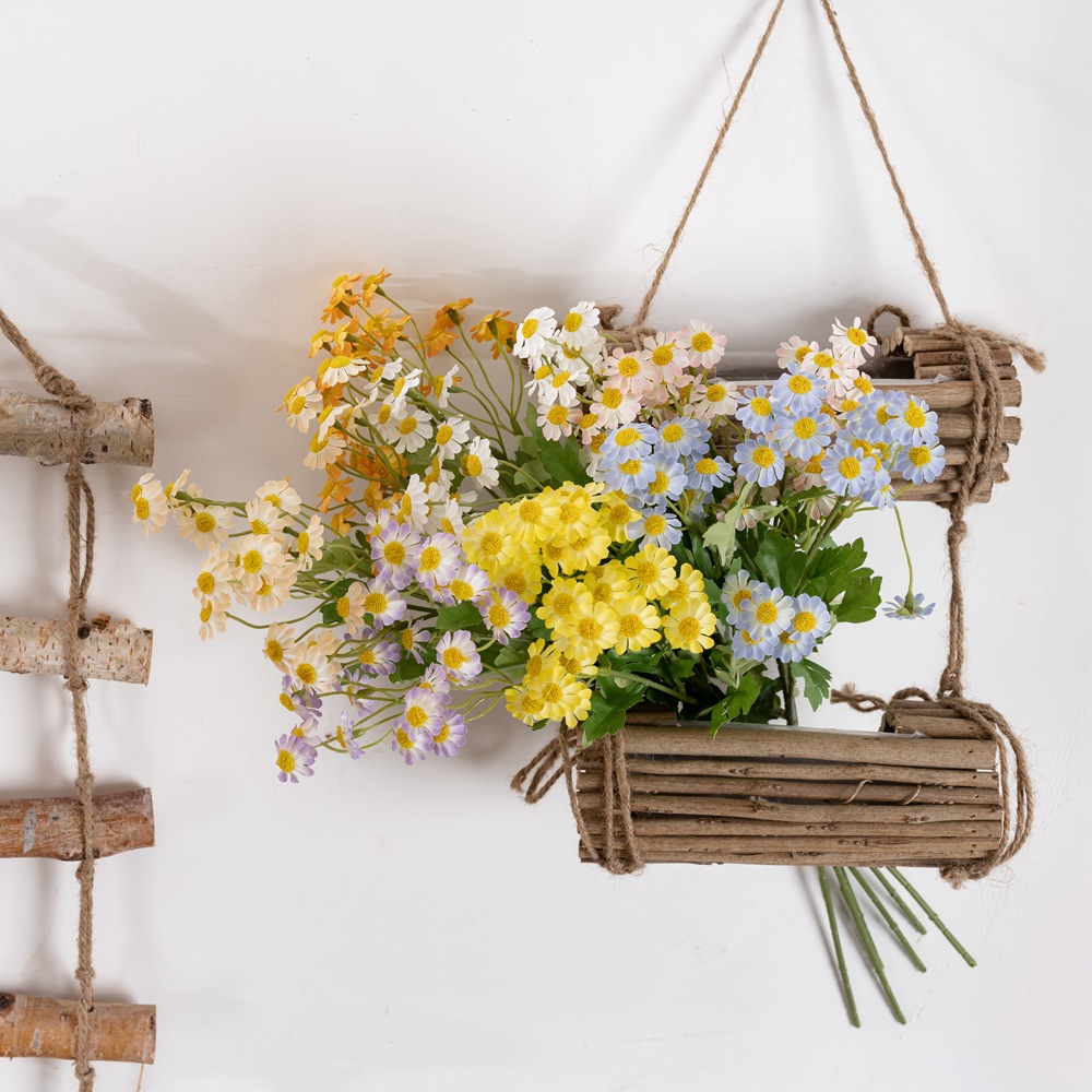 玫瑰花牆思鳥來洋甘菊仿真花廠家家居裝飾婚慶手捧花假花MW66001