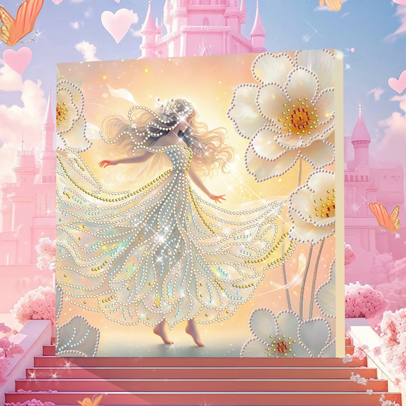 Estilo 2 (30 * 30 cm + lienzo + marco trasero + paquete de materiales de herramientas)