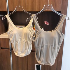 25春夏の新型女性の魚骨ベストは腰を収めてやせています。