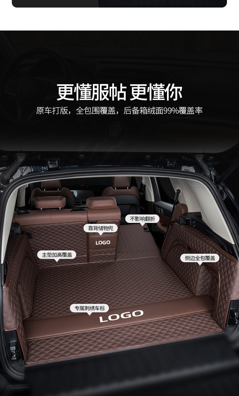 Suitable for Porsche Cayenne Macan Palamela 718 Maca Supplies 2024 Trunk Mat