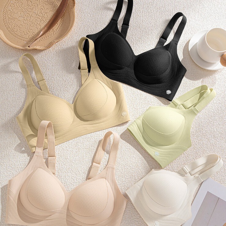 606 Full Fixed Cup Original Fixed Cup Soft Support Lifting Intimates Women's No Rims Small Breast Push-Up Bra