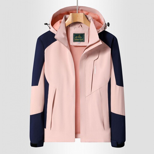 Spring and Autumn Outdoor Sports Thin Jacket Windproof Breathable Couple Style Windbreaker Jacket Casual Mountaineering Jacket Splicing