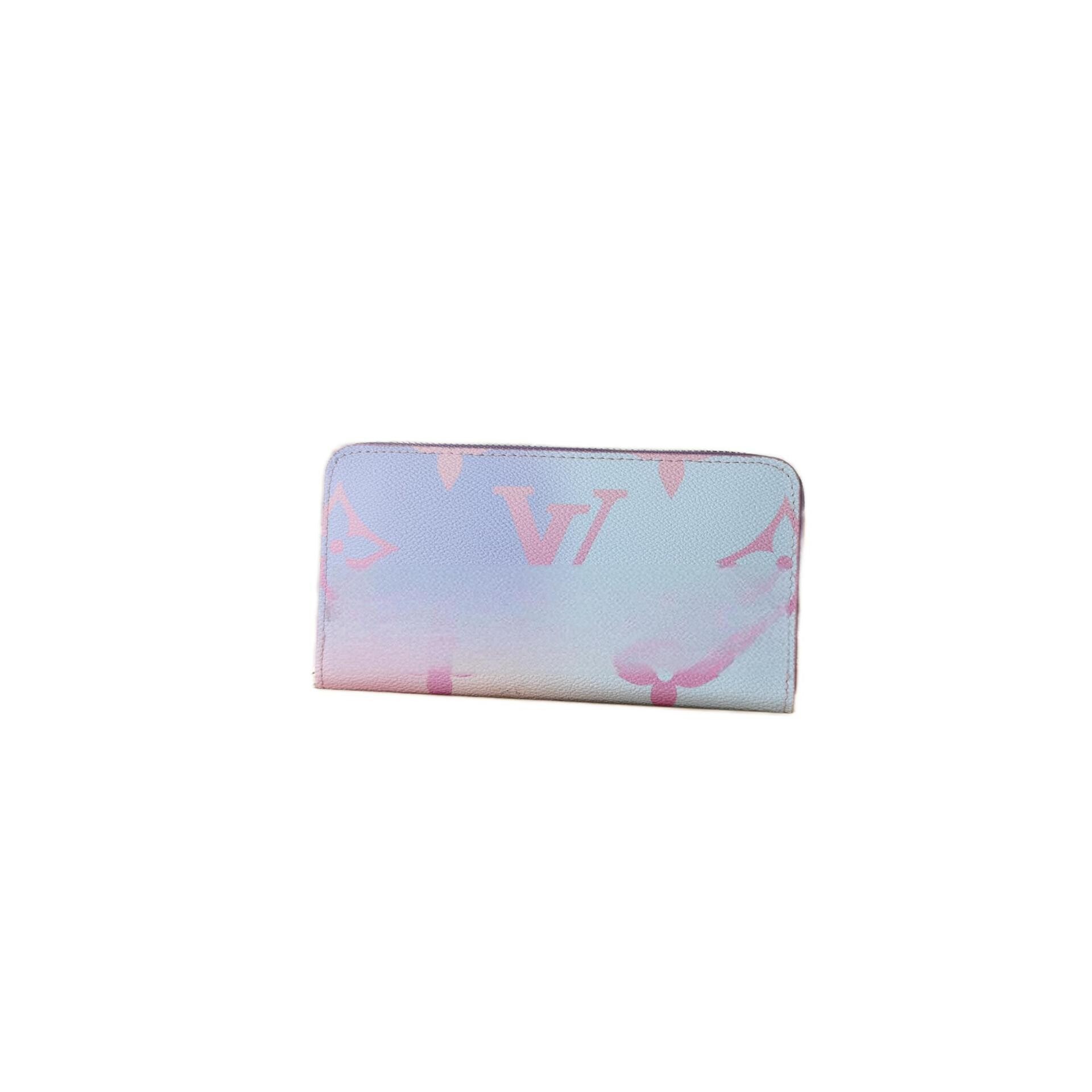 2025 New Gradient Embossed Women's Long Wallet Fashion Envelope Genuine Leather Purse Luxury Card Holder - Thumbnail 3