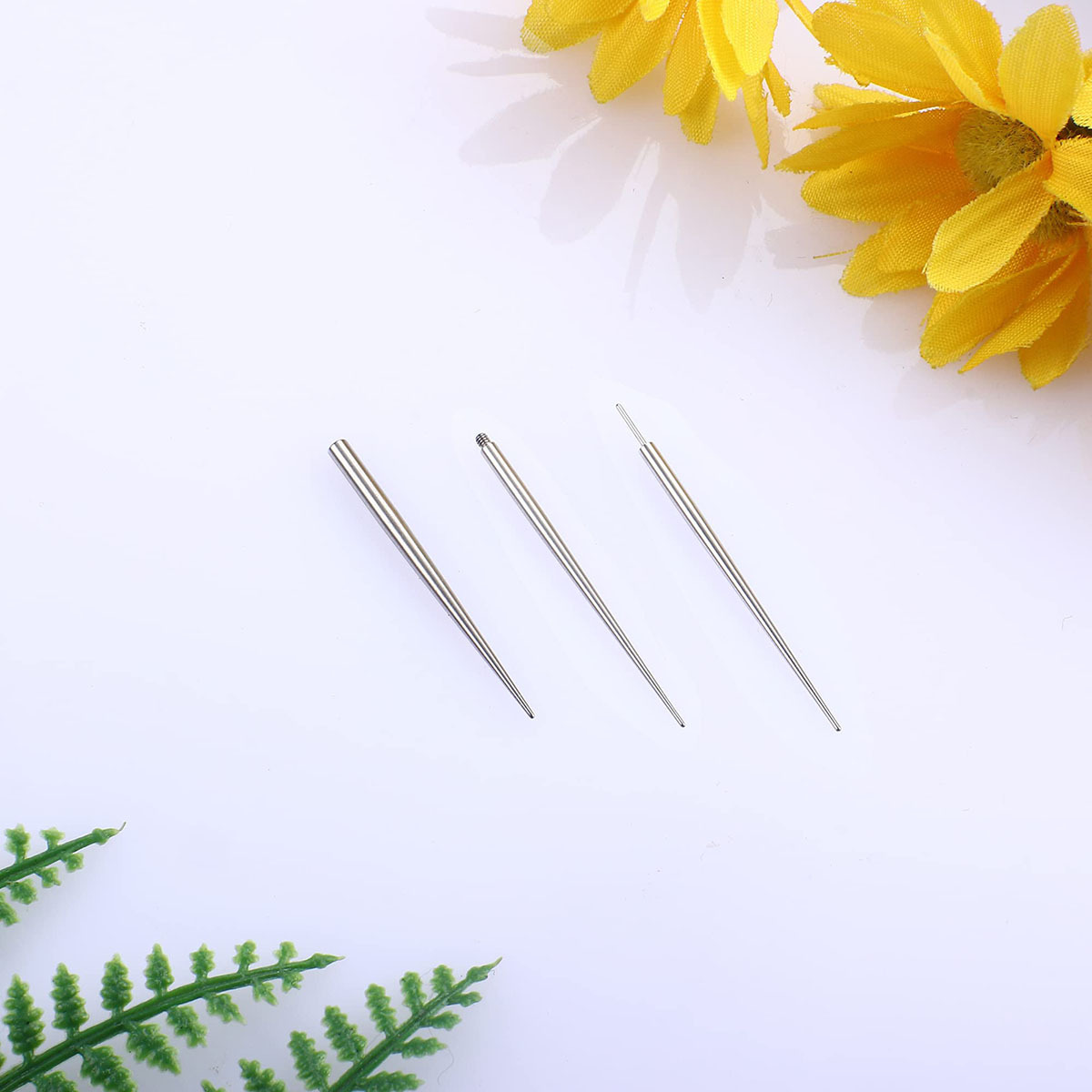 316L Surgical Steel Guide Pin Internally Threaded Lip Nail Ear Nail Belly Button Piercing Disposable Guide Rod detail image 11