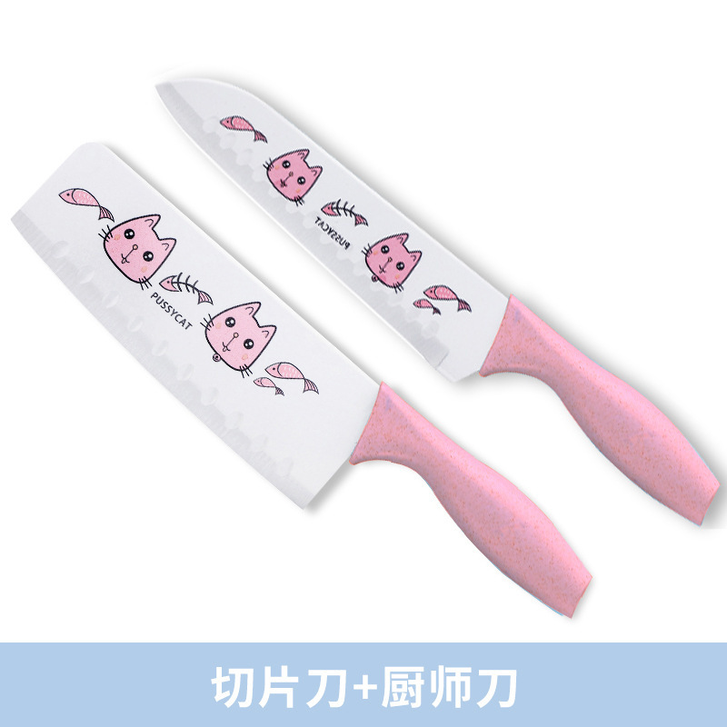 Cuchillo de impresión de cortadores de acero inoxidable cuchillo de corte de carne cuchillo de cocina cuchillo de cocina cuchillo doméstico