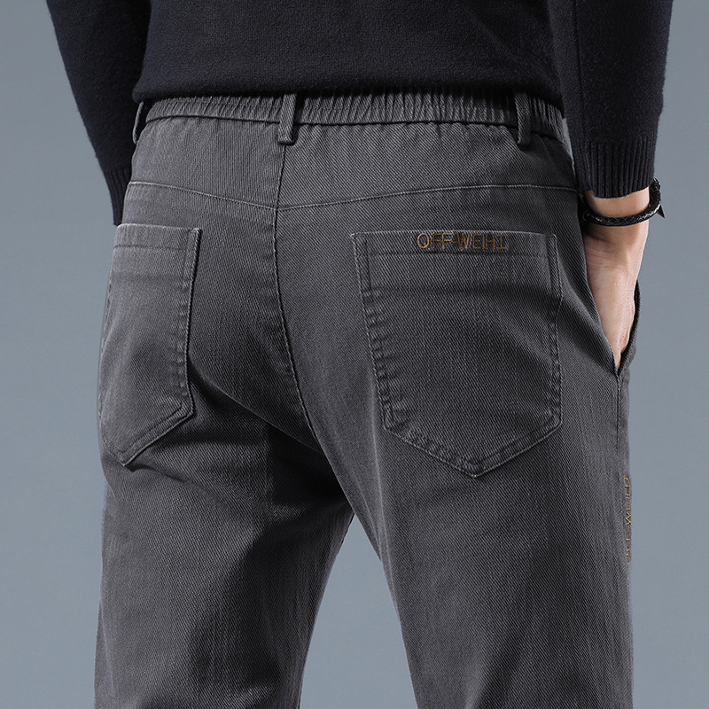 Factory Direct Supply of Quality Men's Trousers, Casual Trousers, Spring and Autumn Slim Straight Trousers, Light Business Style