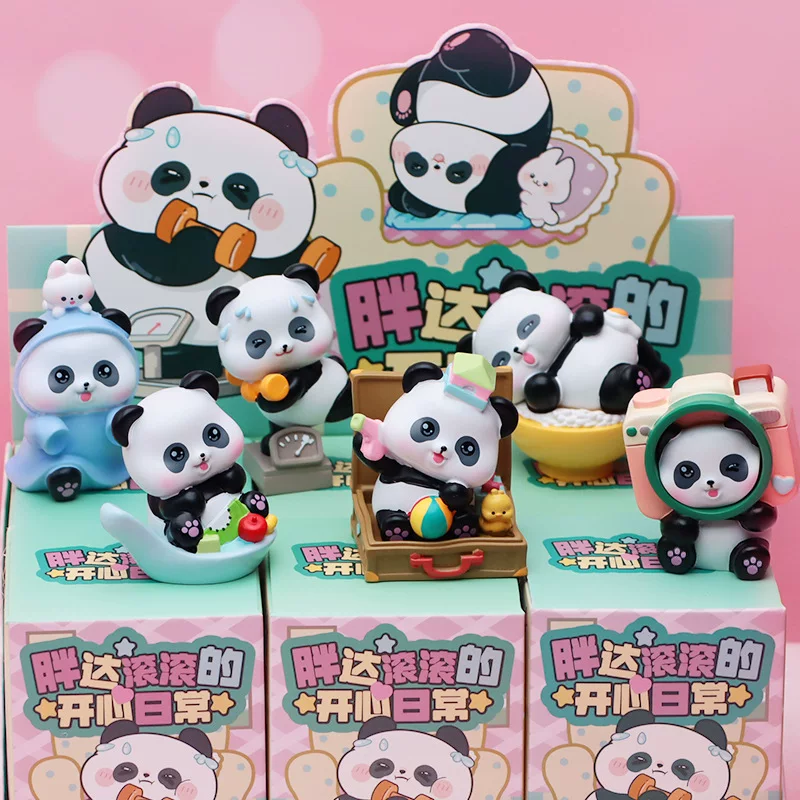Оригинальный новый продукт Rolling Happy Daily слепая коробка милый панда ежедневная настольная декорация украшения в подарок детям