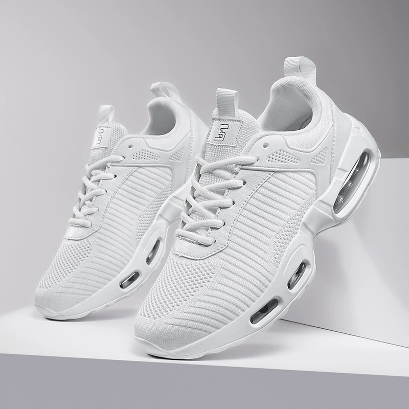 Большой размер 46, тканая мужская обувь для спорта и отдыха на воздушной подушке, модные мужские кроссовки, дышащая молодежная дорожная обувь