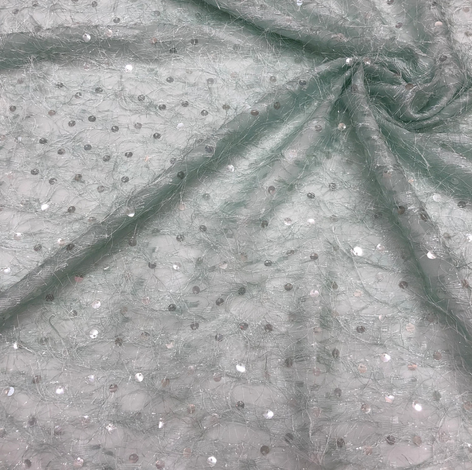 New chiffon hair base cloth+chip embroidered hot shirt