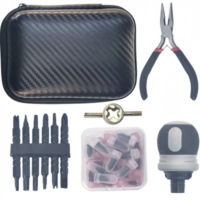 Repair kit tire repair rubber nails quick - 40-piece-ratchet-screwdriver-tire-repair-tool-set-15-large-rubber-nails-15-small-rubber-nails