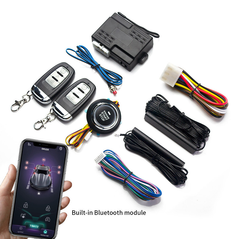 Shenqi new car modified mobile phone Bluetooth control car one-button start keyless entry remote control anti-theft device Shenqi new car modified mobile phone Bluetooth control car one-button start keyless entry remote control anti-theft device