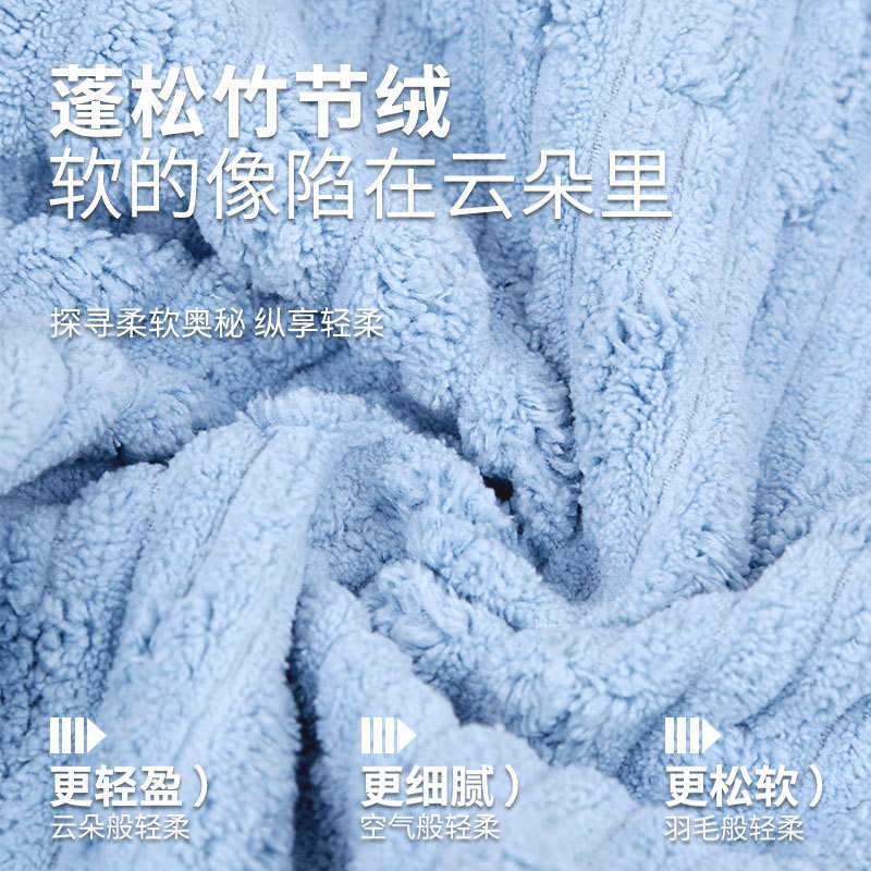 髪の帽子の竹の節の絨毯の女性の吸水は厚くて、髪を洗って頭を拭きます。|undefined