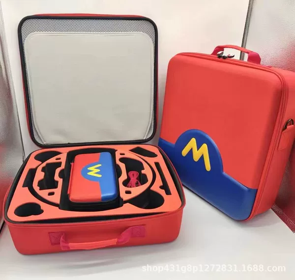 Red blue M extra large baby bag